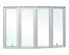Four-panel white framed glass window.